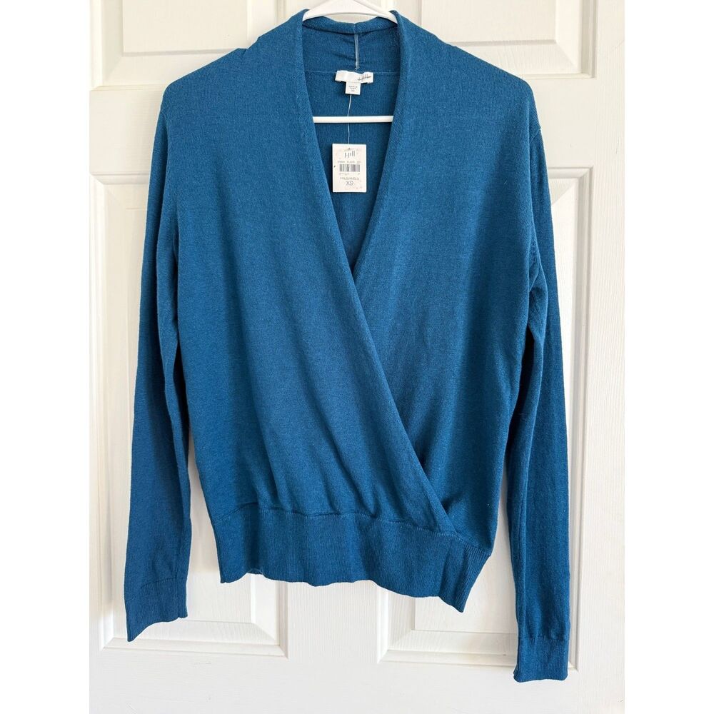 122. J Jill Wrap lightweight sweater XS
